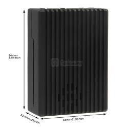 Geekworm P575  Raspberry Pi 5 METAL HEATSINK CASE (with Cooling Fan)
